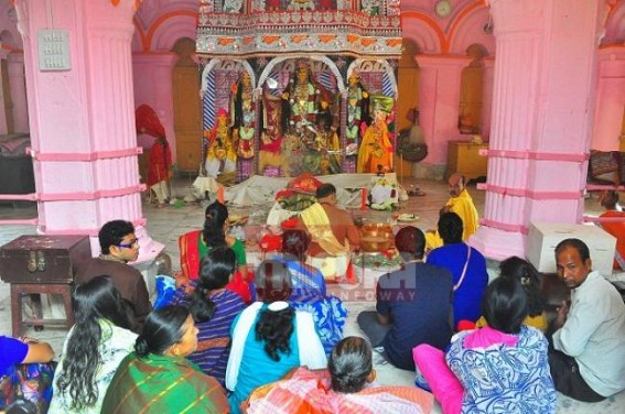 Devotees thronged to ancient Durga Bari for 'Dasami Jatra'